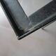 50s/60s coffee table in black metal and glass top
