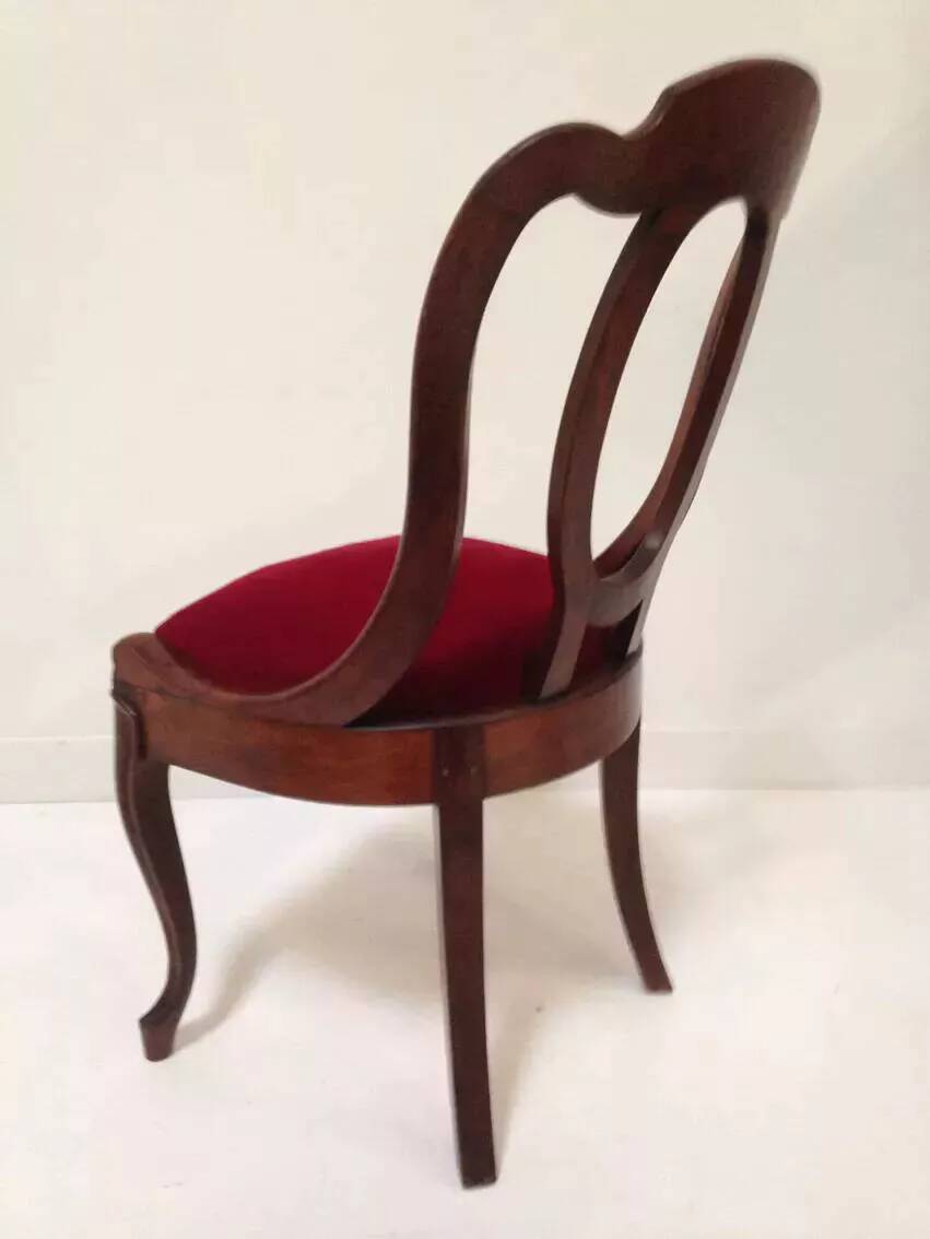 Antique empire style gondola chair