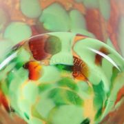 La Rochere glass paste vase, signed