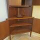 Meuble d'angle en teck,  Vintage Scandinave 1960s