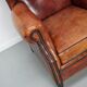 Vintage Dutch club chair in cognac leather, 1970s