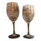 Crystal d'Arques footed glasses