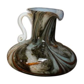 Broc à eau pichet en verre soufflé de Murano