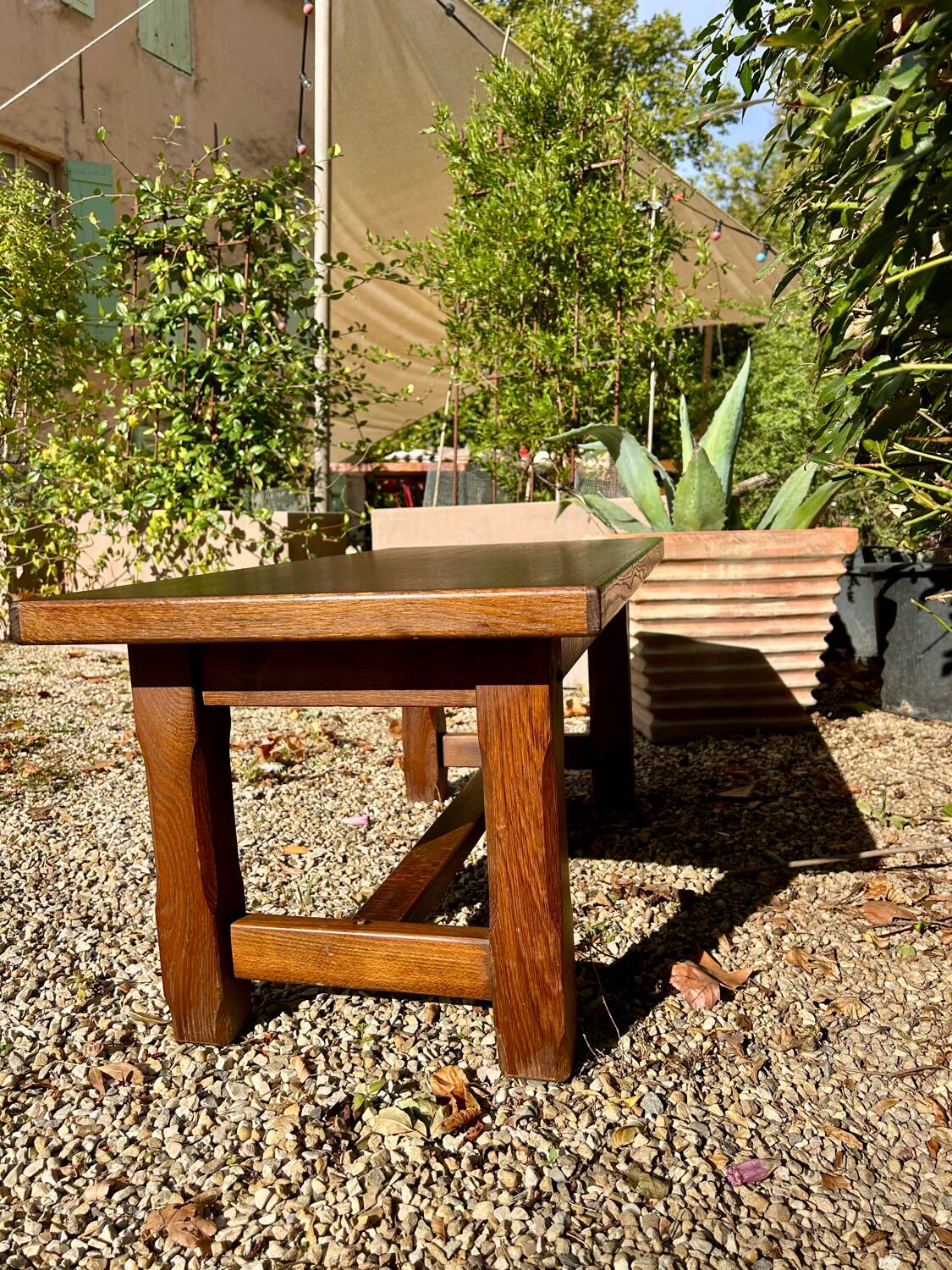Solid wood coffee table