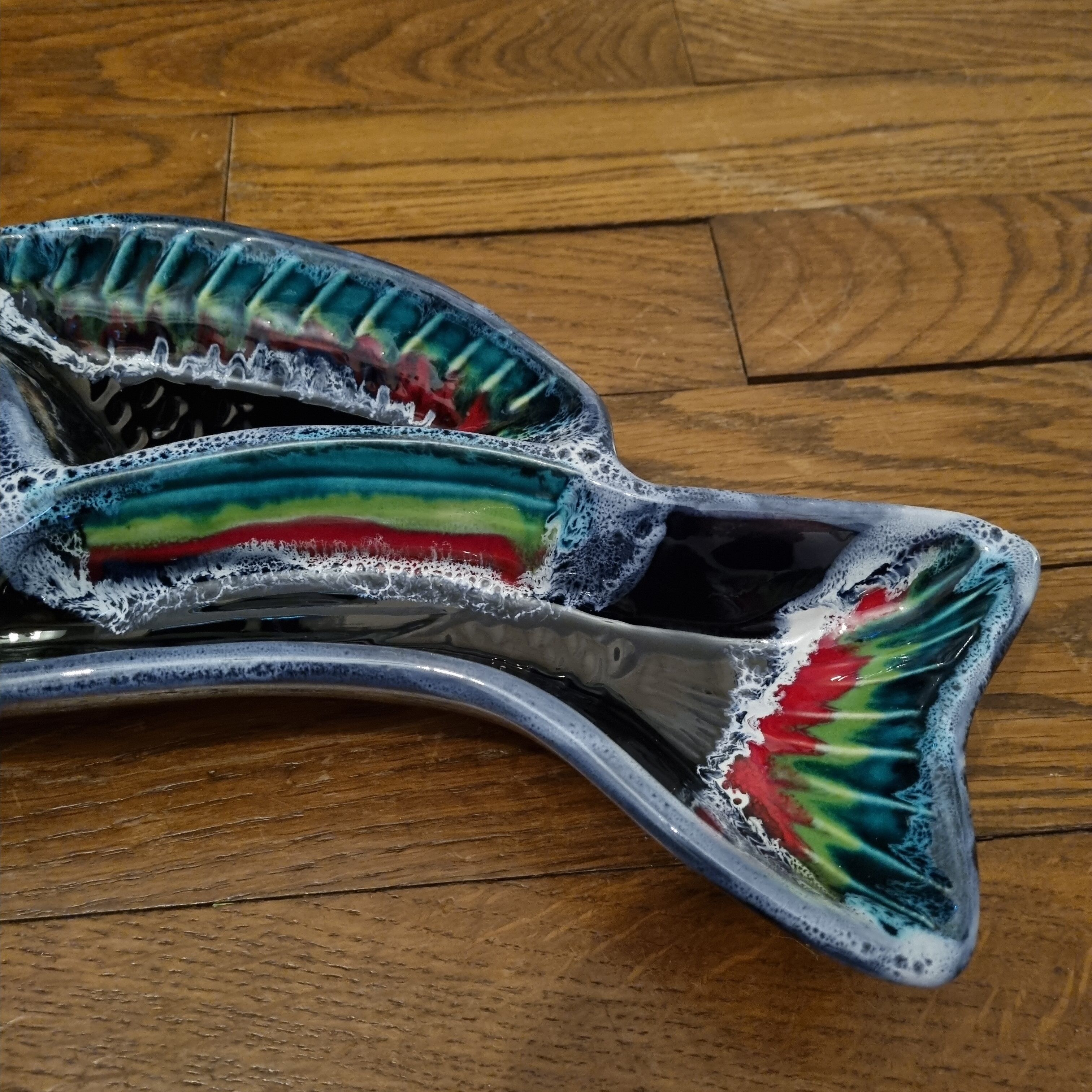 Vintage Vallauris compartment dish