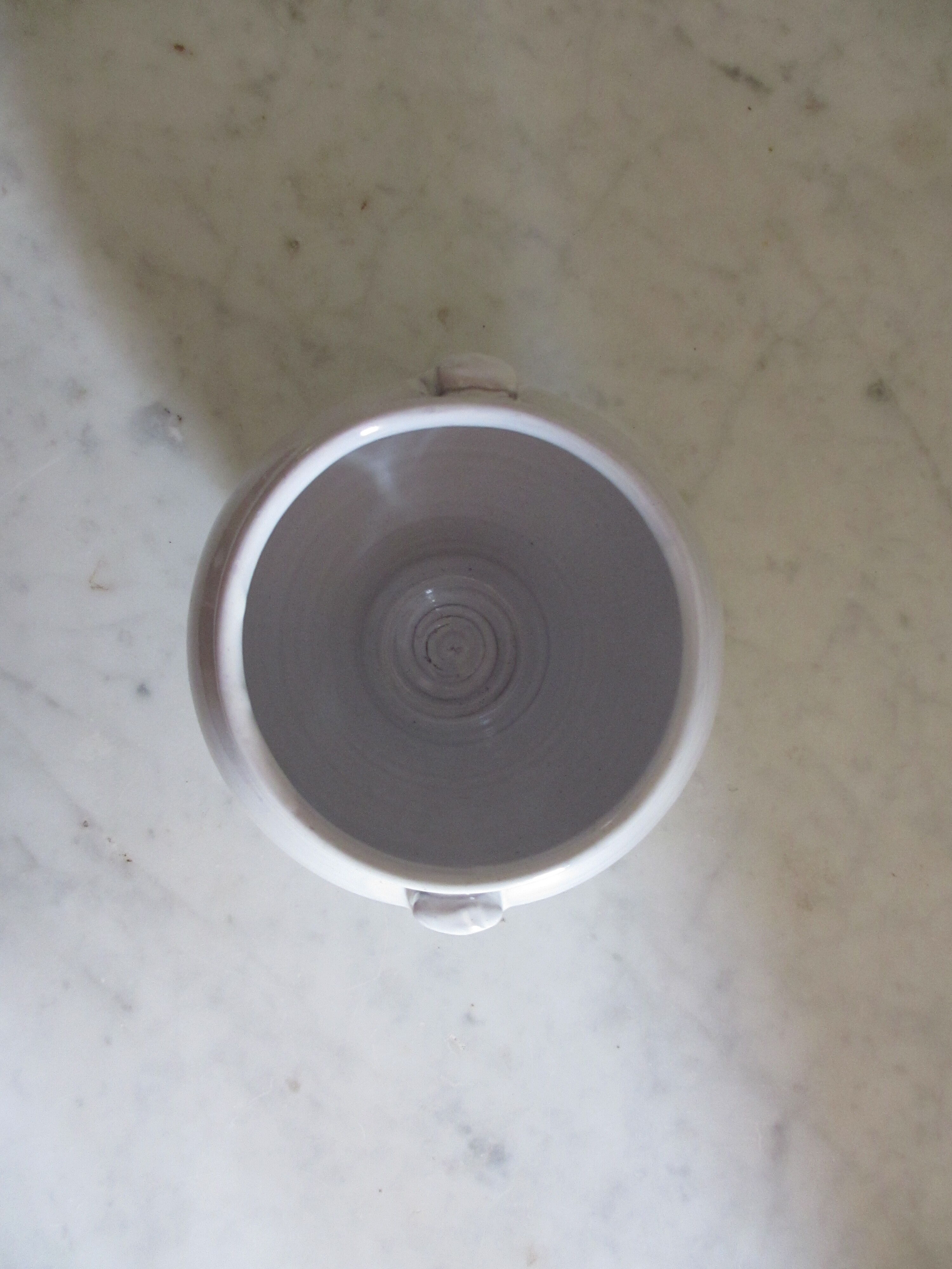 Enamelled earthenware jar