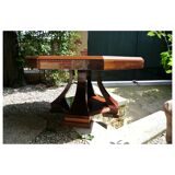 Octagonal table art deco