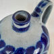 Blue stoneware bottle from Alsace, Schmitter pottery, Betschdorf.