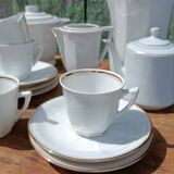Limoges porcelain coffee service by F. Legrand and Cie