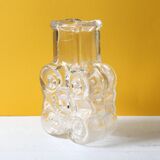 Pressed Glass Vase On The Rocks by Heiner Düsterhaus / Walther Glas / 1972