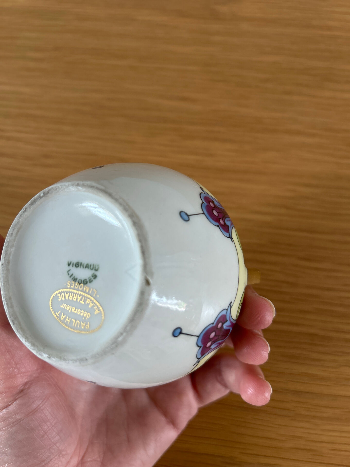 Vase Paul Hat porcelaine de Limoges