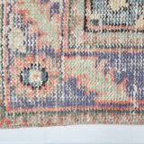 5x9 Pale Red & Green Turkish Vintage Rug, 165x267Cm