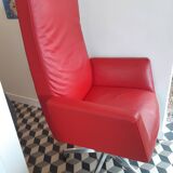 Poltrona Frau Chancellor President red office chair with wheels
