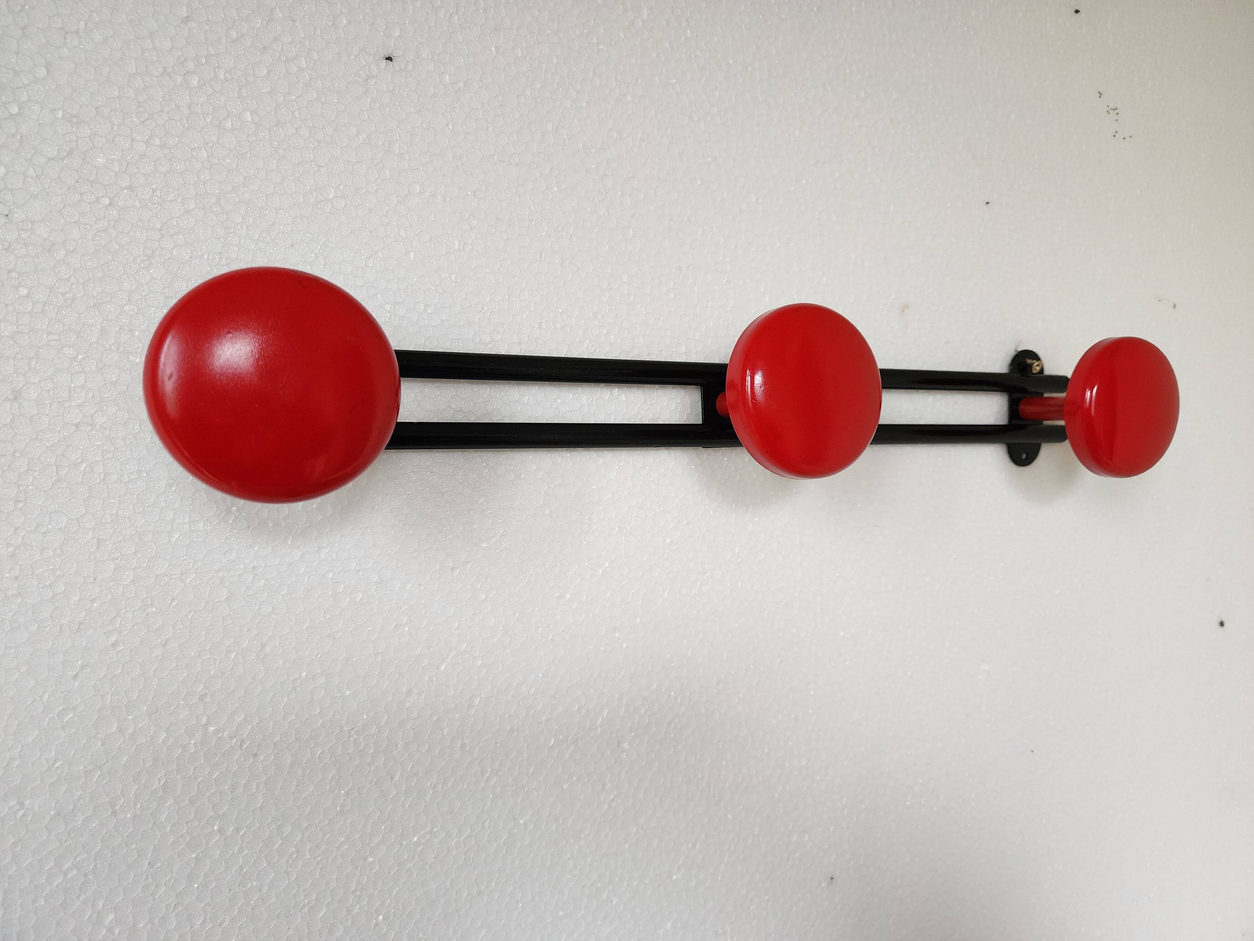 Vintage metal wall coat rack