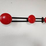 Vintage metal wall coat rack