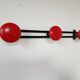 Vintage metal wall coat rack