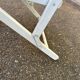 White folding garden armchair — Bistro style armchair