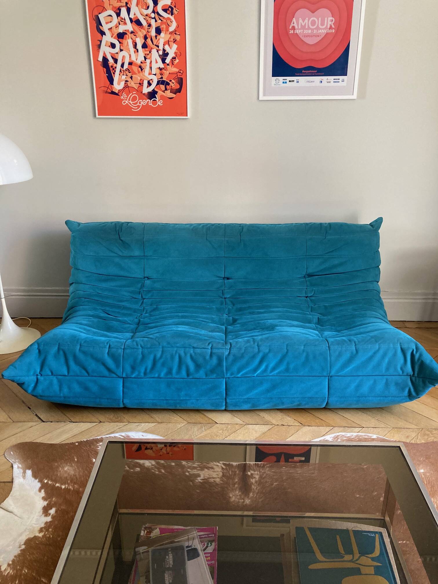 Togo sofa, Ligne Roset, 3 seats, original fabric
