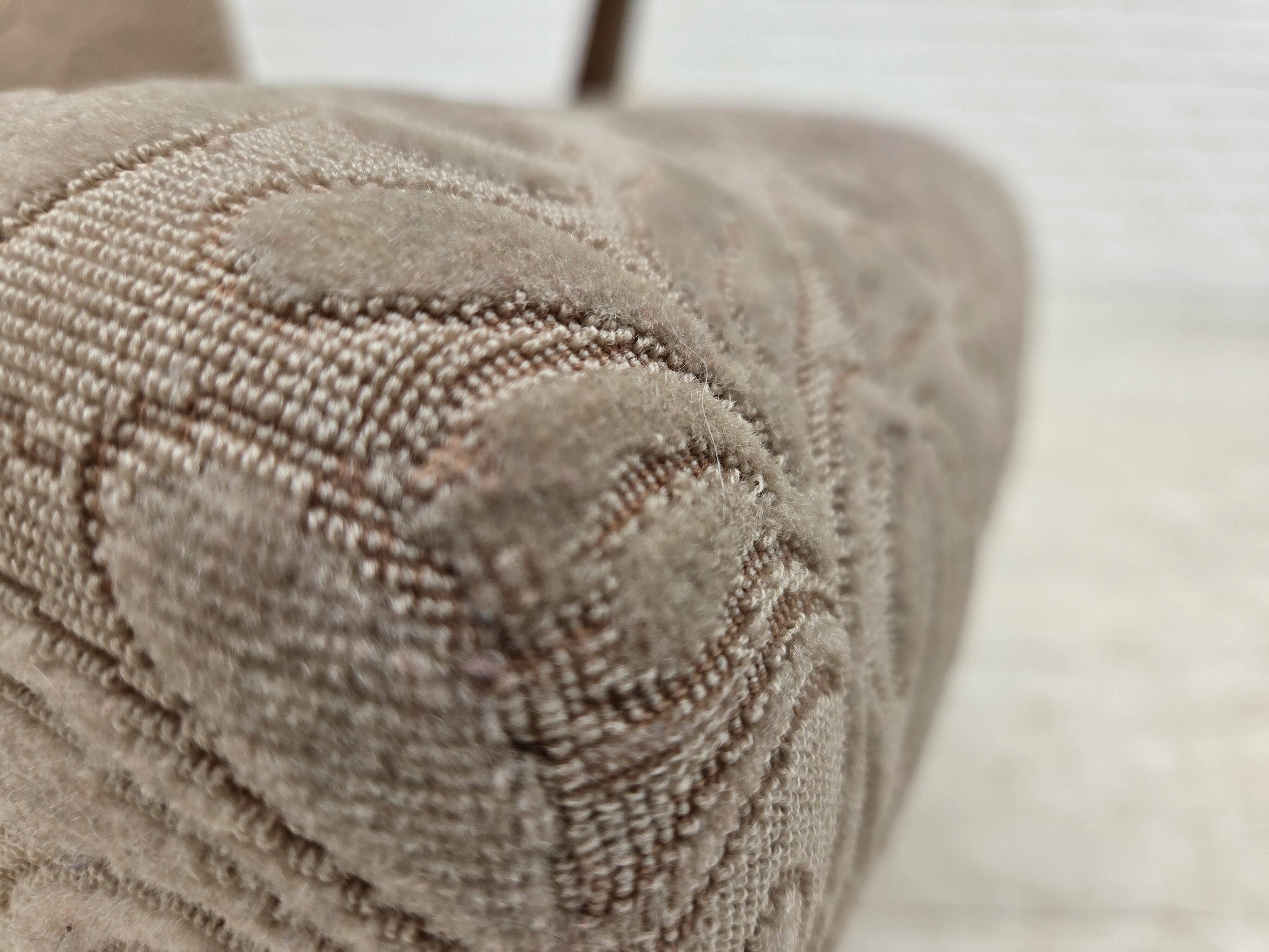 1960s, Danish armchair, furniture wool, beech wood.