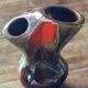 Vintage TriFlore Vase, Vallauris Ceramic, H 16 cm