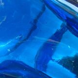 Blue glass vase, 1960s, Gunther Lambert