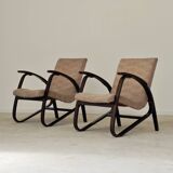 Pair of Art Deco armchairs by Jan Vanek 1930