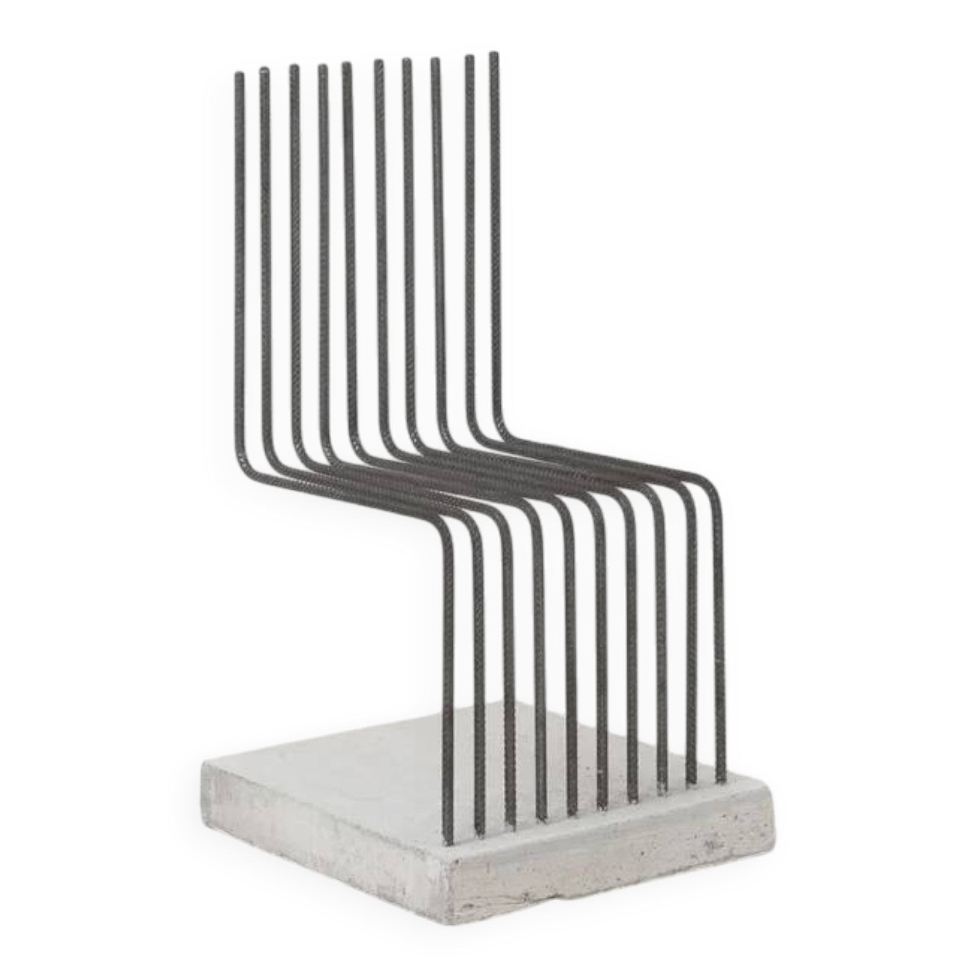 Postmodern 'Solid Chairs' attributed to Heinz Landes, Germany, 1986.