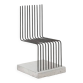 Chaises 'Solides' postmodernes attribuées à Heinz Landes, Allemagne, 1986.
