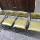 Série de 4 chaises vintages en Skaï