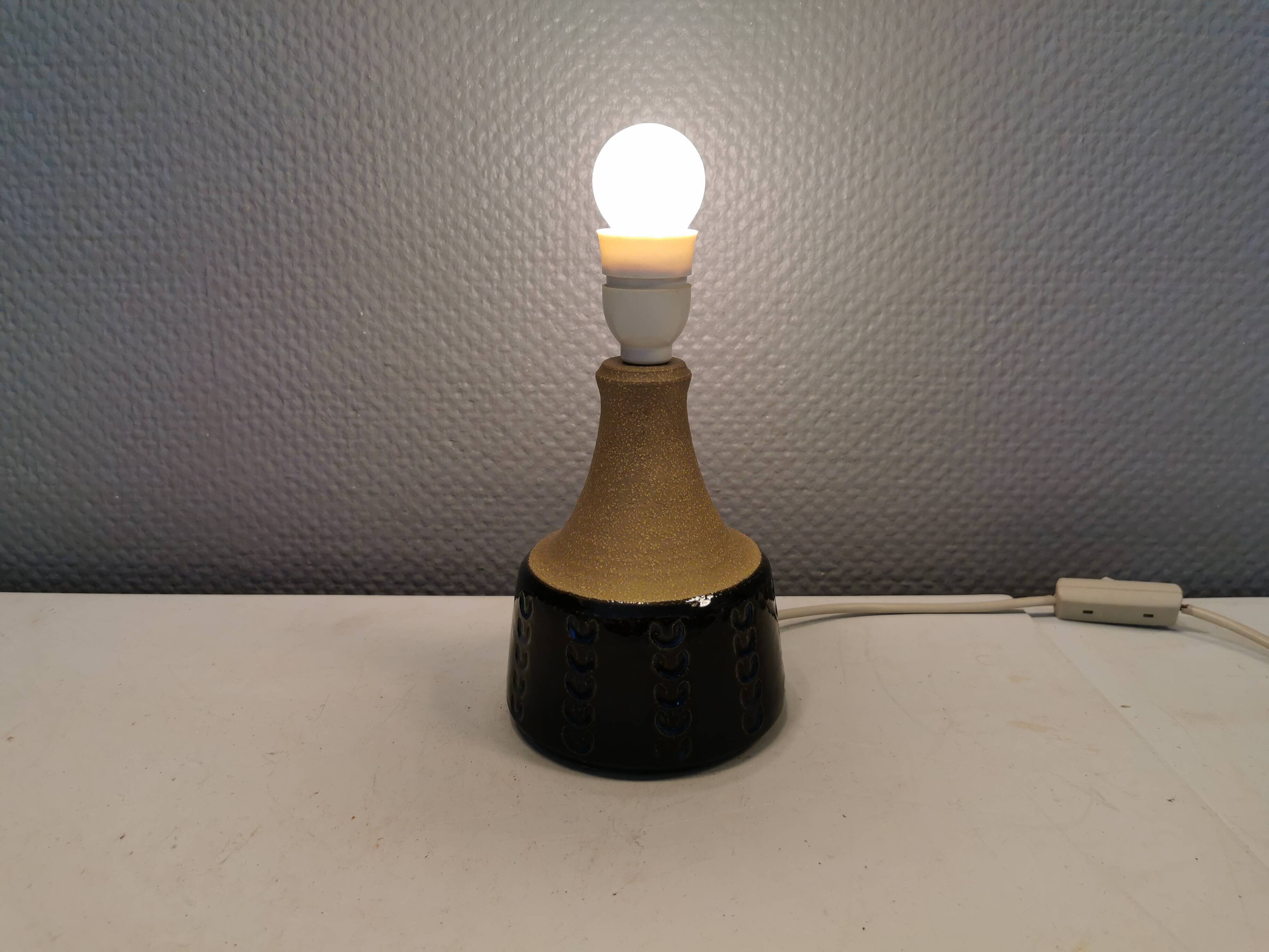 Ceramic table lamp by Maria Philippi (MP), for Søholm Denmark 1960s.