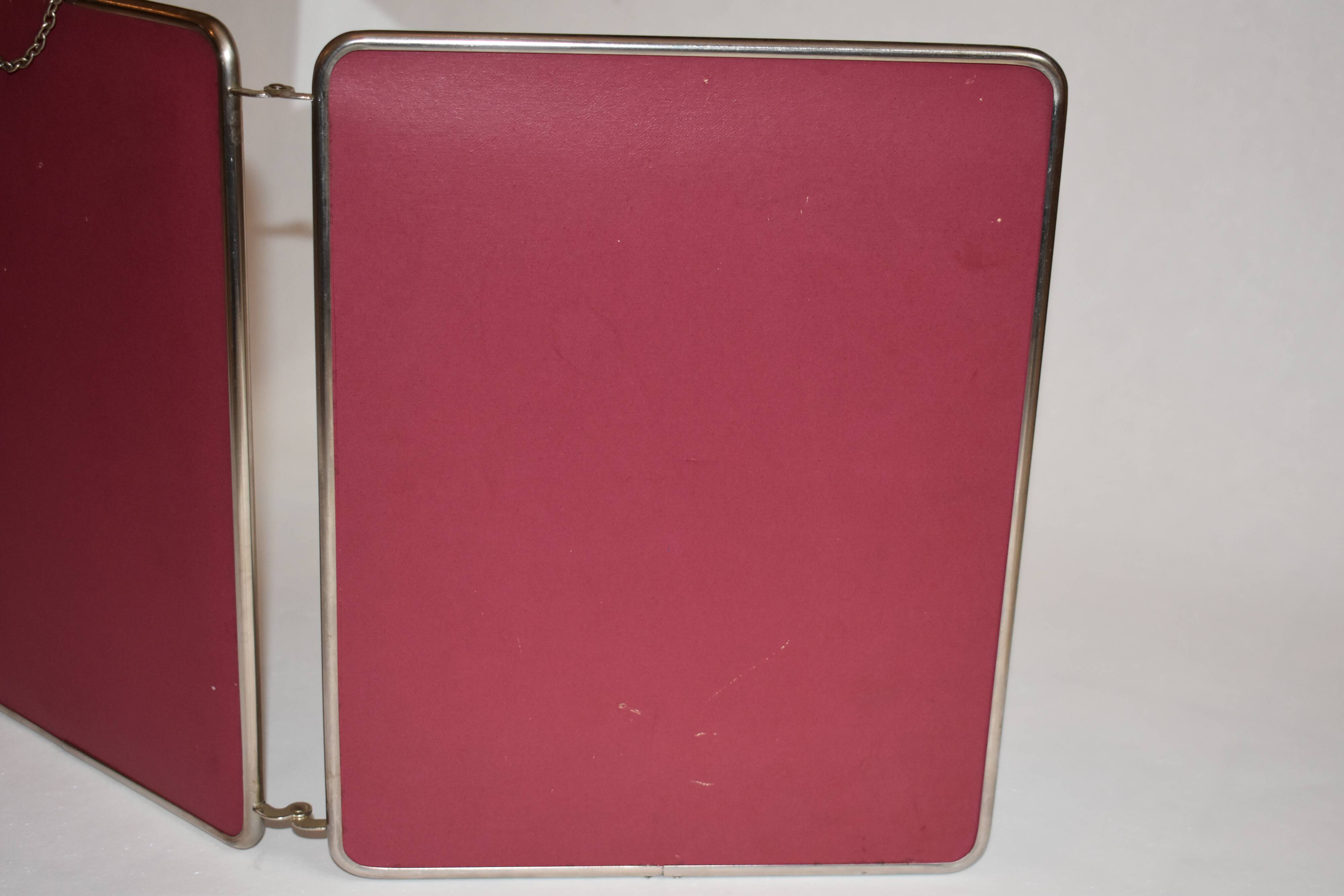 Mirror barber triptych 30 x 24 cm