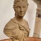 Bust En Terre Cuite Diane Chasseresse d'Apres Houdon Epoque 19th