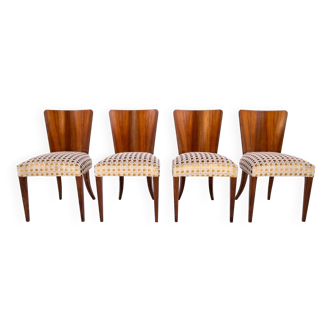 Set of 4 chairs designed by Halabala, 1930s