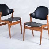 Teak Dining Chairs by Ejvind A. Johansson for Gern Møbelfabrik, Denmark, 1960s, Set of 6
