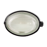 Industrial hanging lamp in black from Mesko, 1960