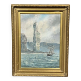 Aquarelle sous verre fin XIXème signée A.Johnston 1891