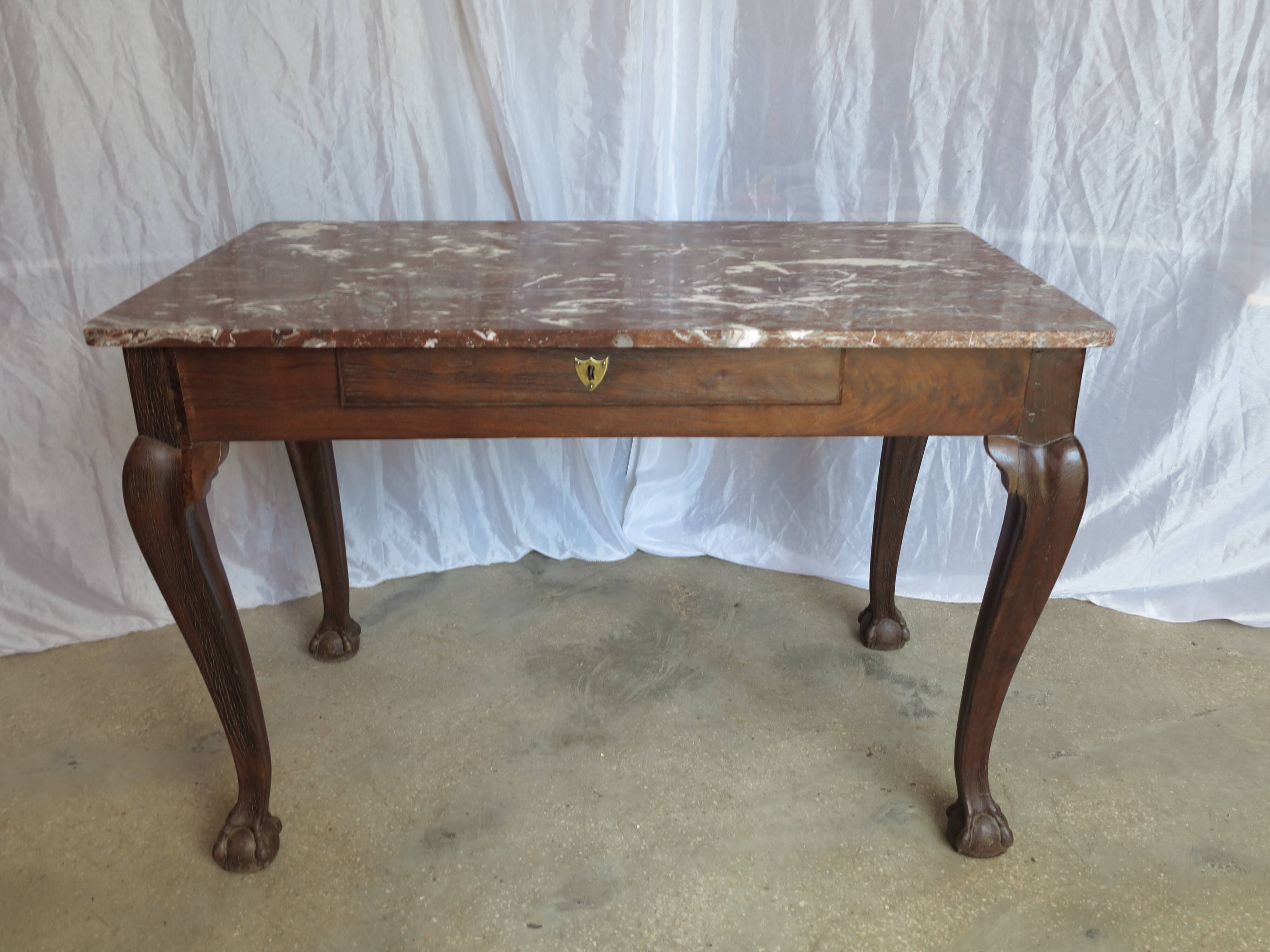 English Chippendale style game table