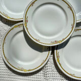 5 assiettes à dessert en porcelaine de Limoges - Raynaud & Co
