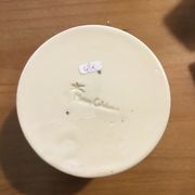 Hand-painted glazed ceramic box of French artisanal vallauris