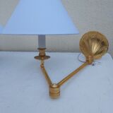 Pair of gilded bronze wall lamps
