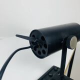 Vintage black metal clamp spotlight