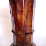 George Davidson "cloud glass", 1922 - Art Deco vase in amber colored glass