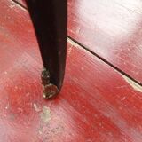 Black patina bedside table