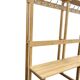 Vintage portemanteau XL en bois avec banc