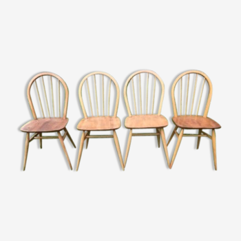 Ensemble de 4 chaises Ercol