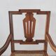 Fauteuil canné en bois naturel