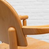 Set of 4 beech dining chairs