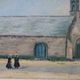 Pair of paintings breton school r euzemes eyzemes signature to identify