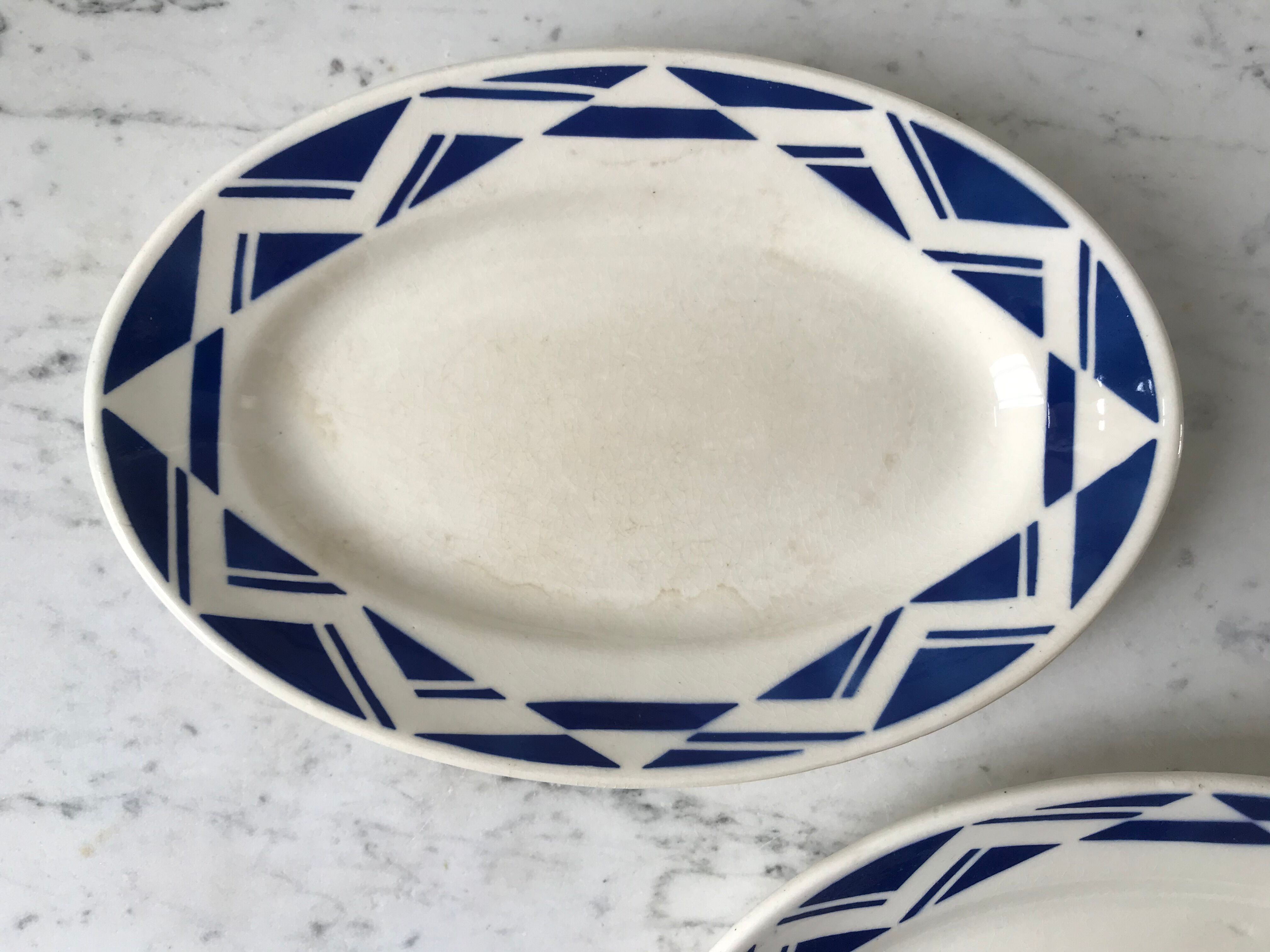 Duo of raviers Badonviller Courtilles art deco 30s