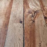 Solid oak farm table with its 2 benches